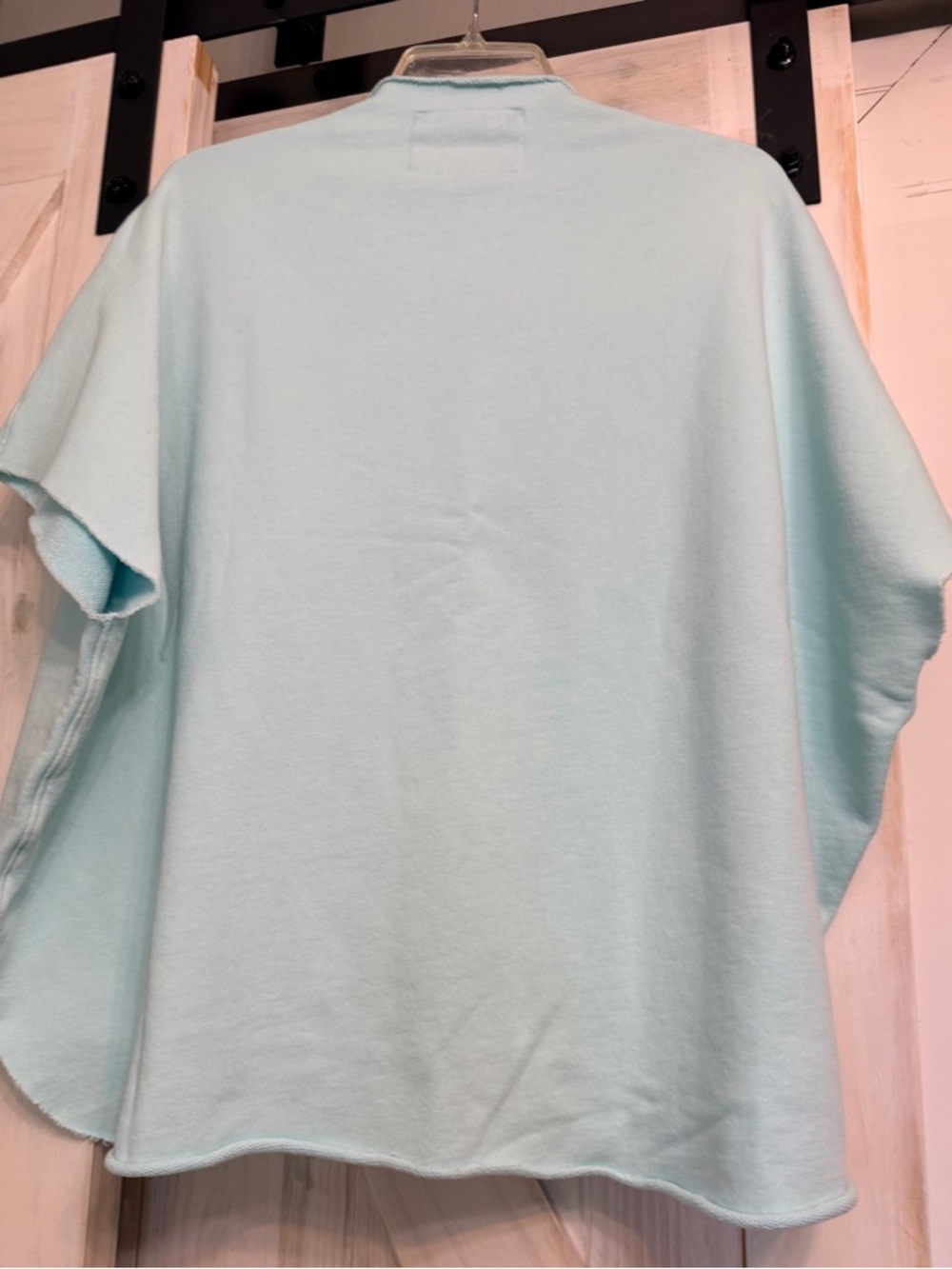 NWT Frank and Eileen, Audrey OS sea foam green funnel neck triple fleece. New. - Picture 2 of 5
